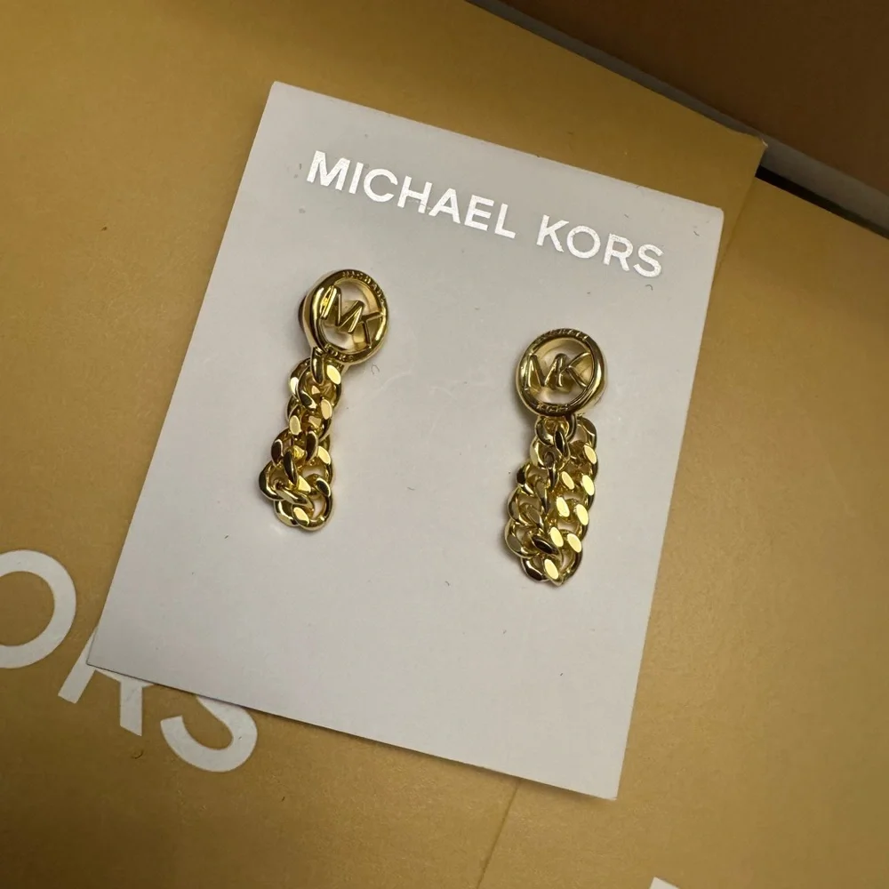 Michae kors chain earrings for women